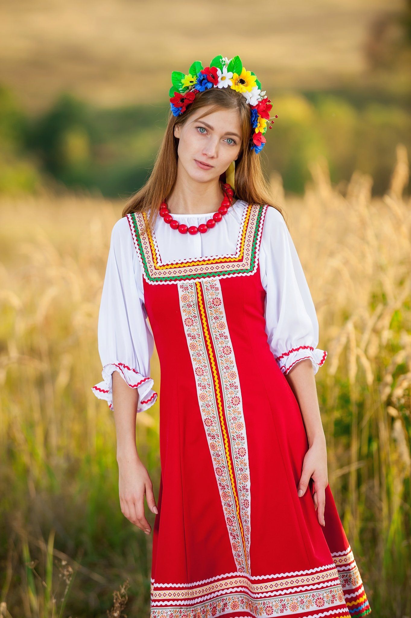 Women in Slavic costumes in Hachioji