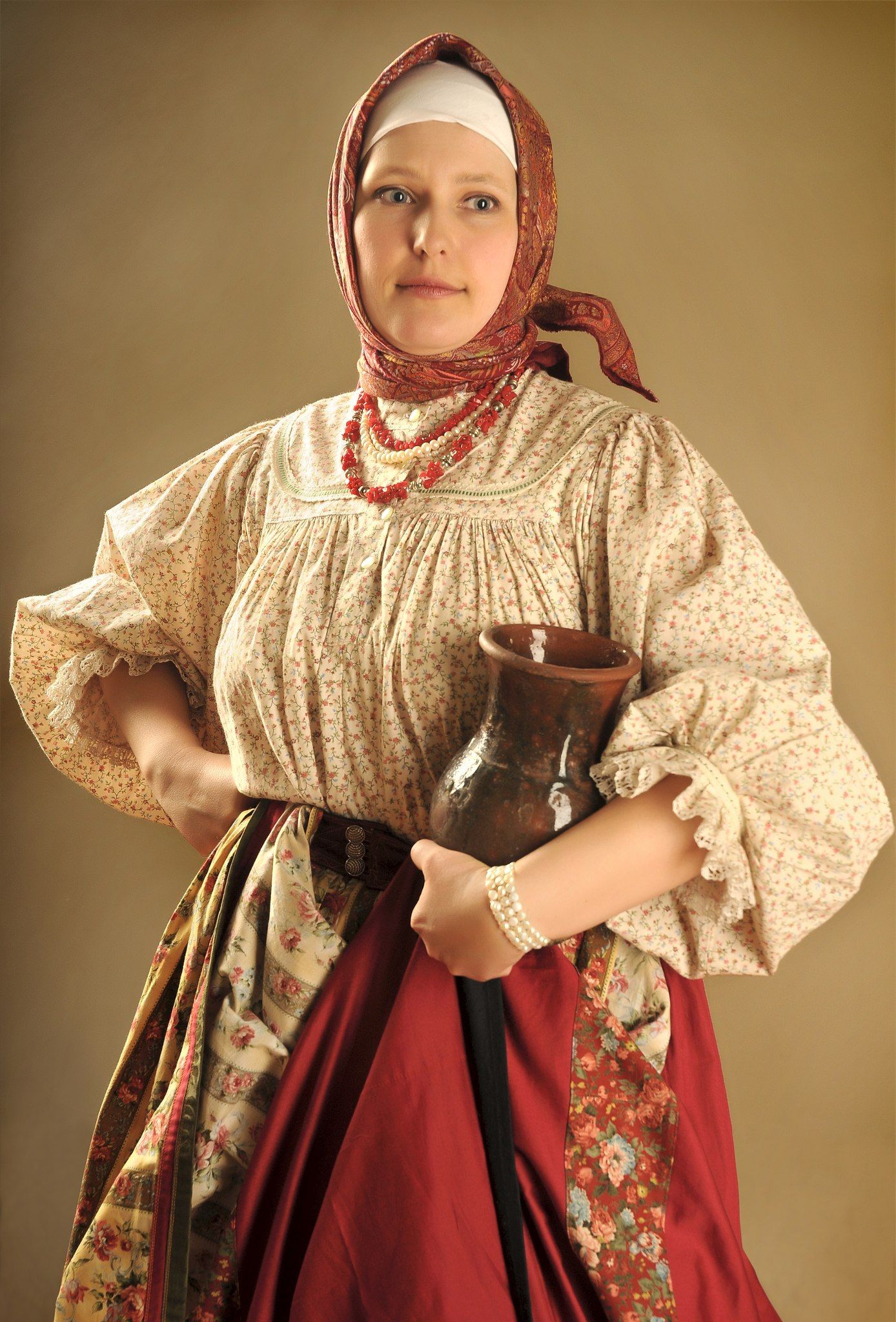 Girls in Slavic costumes in Hachioji